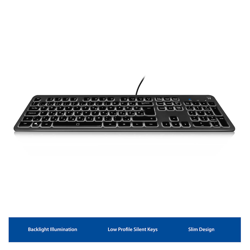 Ewent EW3267 keyboard Universal USB QWERTZ Hungarian Black, Grey – image 2