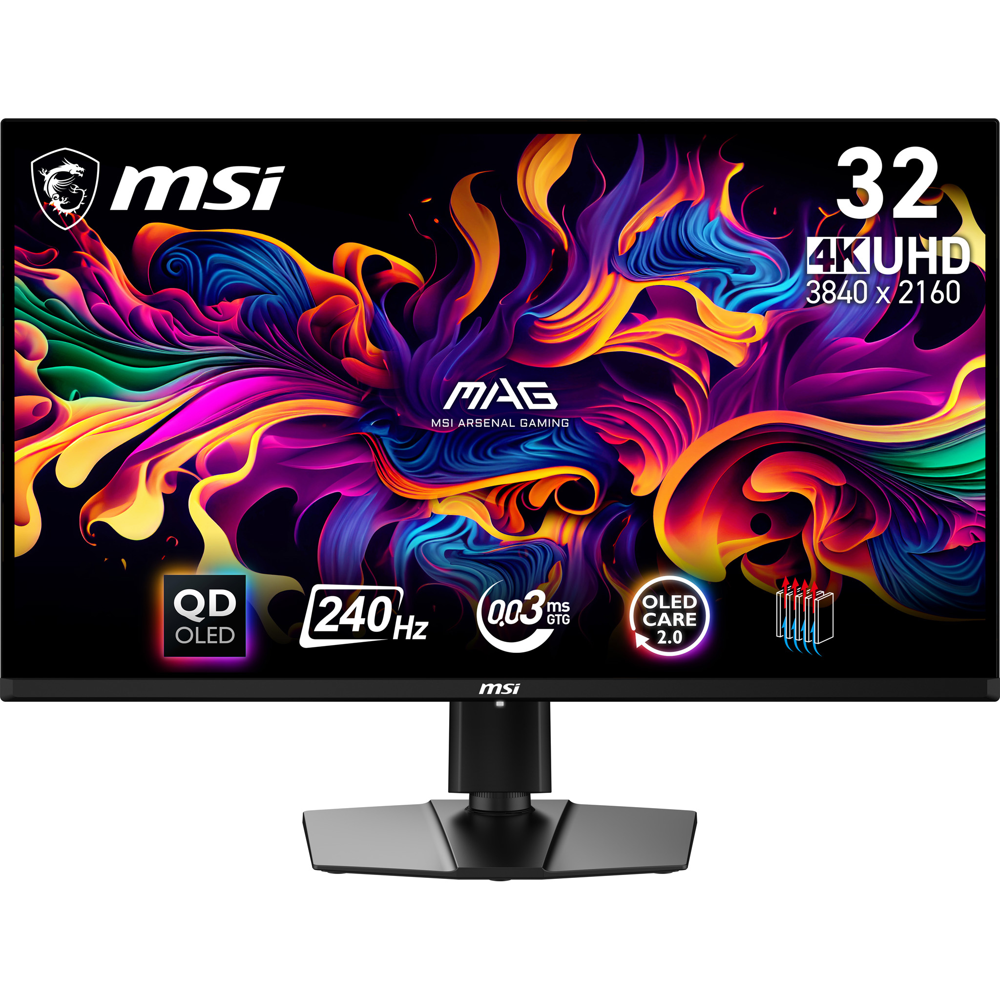 MSI MAG 321UPX QD-OLED 31.5in 4K 240Hz 0.03ms Gaming Monitor MAG321UPXQDOLED