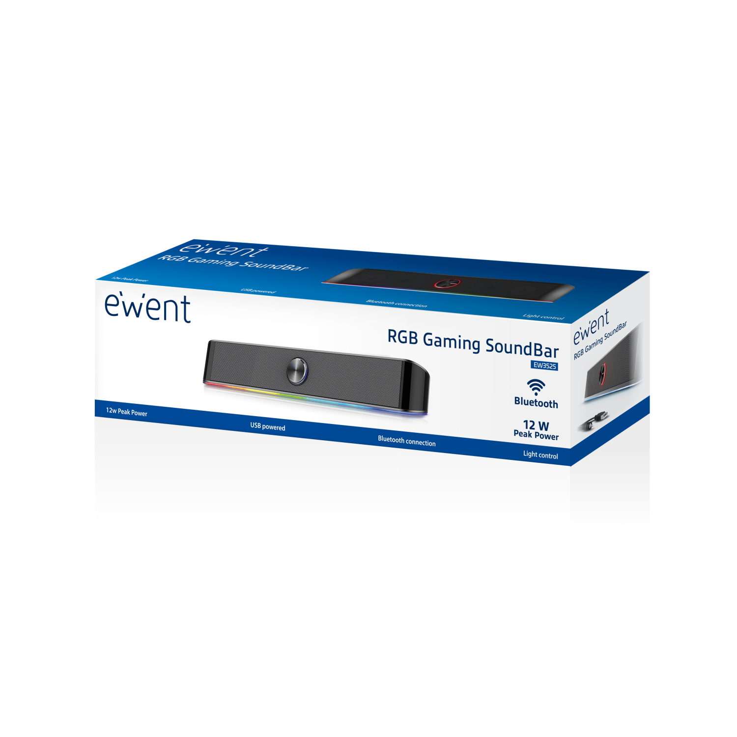 Ewent EW3525 soundbar speaker Black 2.0 channels – image 4