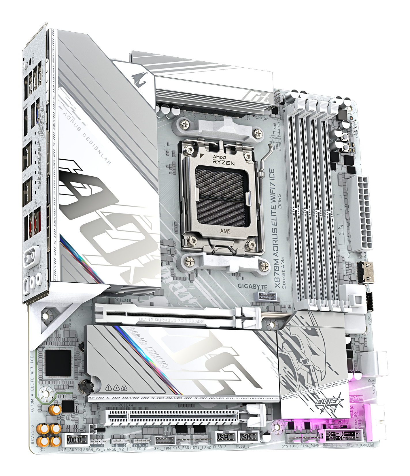 GIGABYTE X870M AORUS ELITE WIFI7 ICE – image 4
