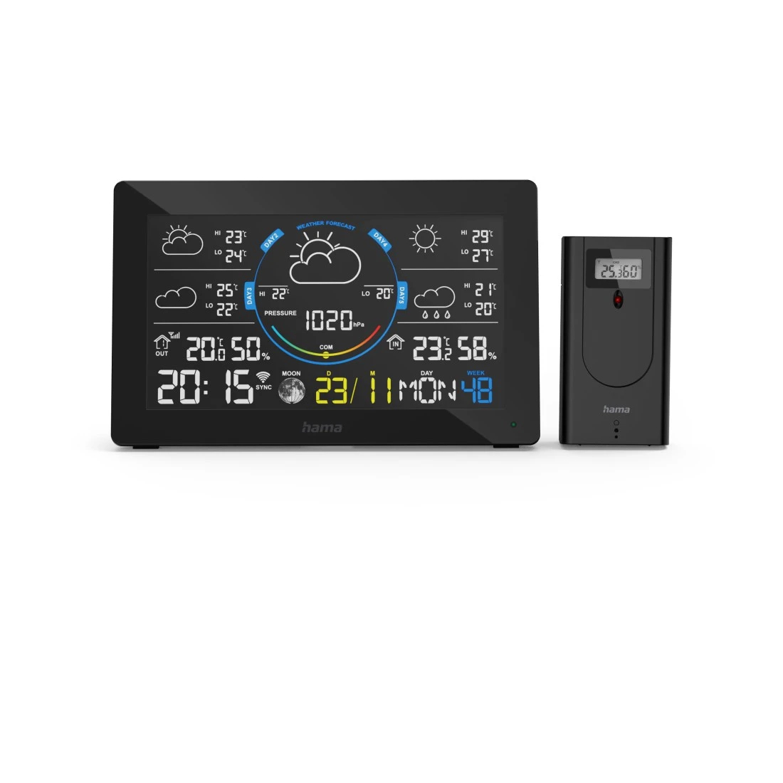 Hama 00176675 digital weather station Black DC/Battery Wi-Fi – image 1