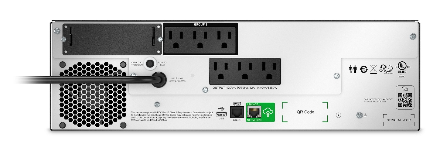 APC SMTL1500RM3UCUS uninterruptible power supply (UPS) Line-Interactive 1.44 kVA – image 2