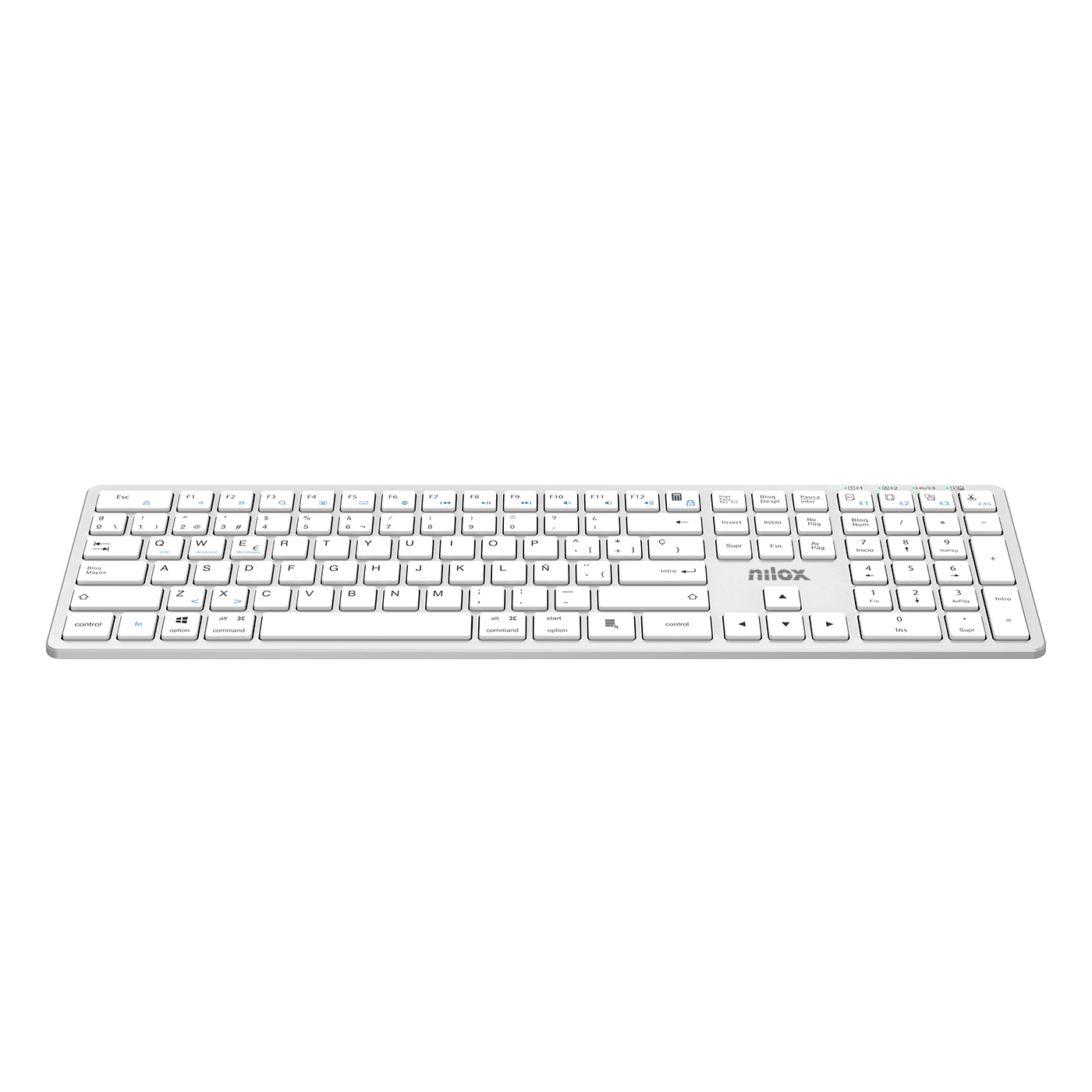 Nilox TECLADO PRO WIRELESS SILVER ESPANOL – image 3