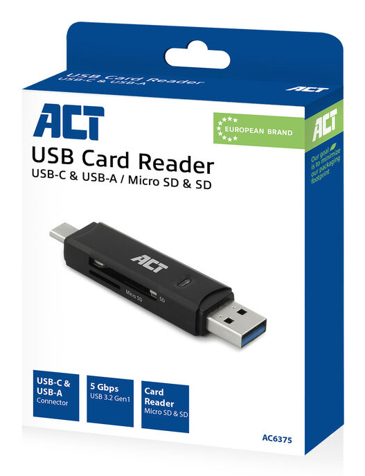ACT USB-C/USB-A 3.0 card reader – image 6
