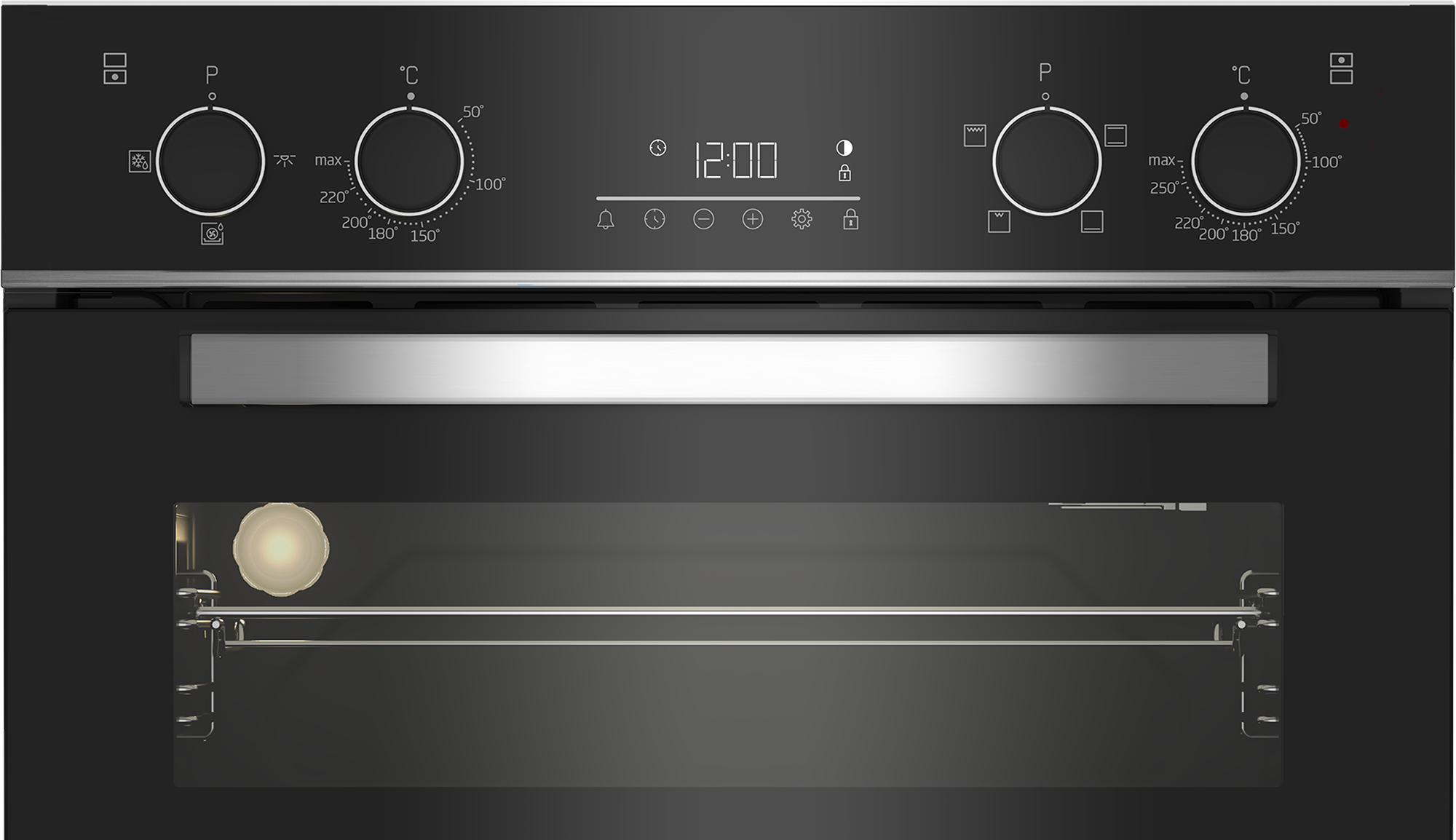 Beko BBDQF24300B 90cm Built-In Double Fan Oven with Touch Control LED Timer – image 3