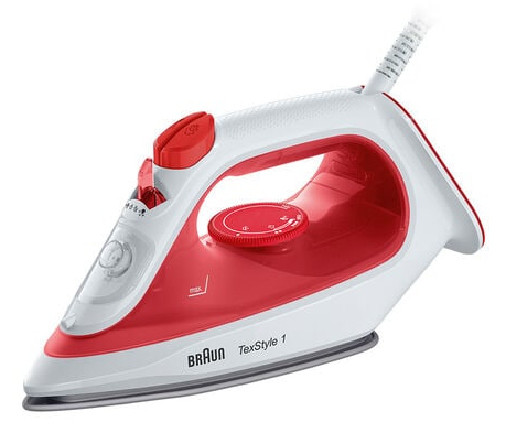 Braun Unisex Steam Iron, 1900W, Texstyle in Red Red One Size female - image 1