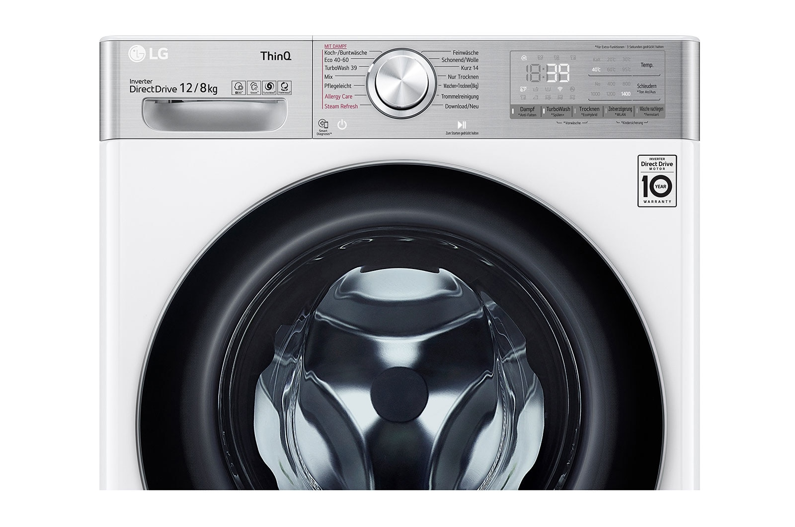 LG V9WD128H2 washer dryer Freestanding Front-load White – image 4