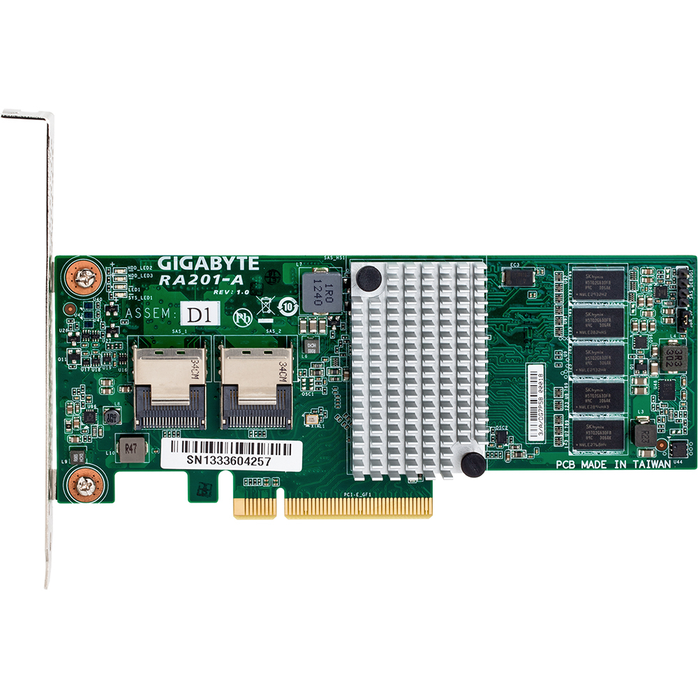 GIGABYTE RA201-A interface cards/adapter Internal Mini-SAS – image 2