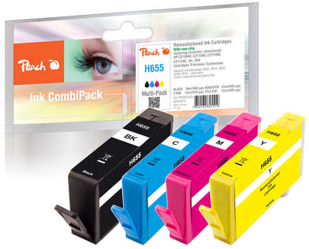 Peach PI300-593 ink cartridge Black, Magenta, Yellow