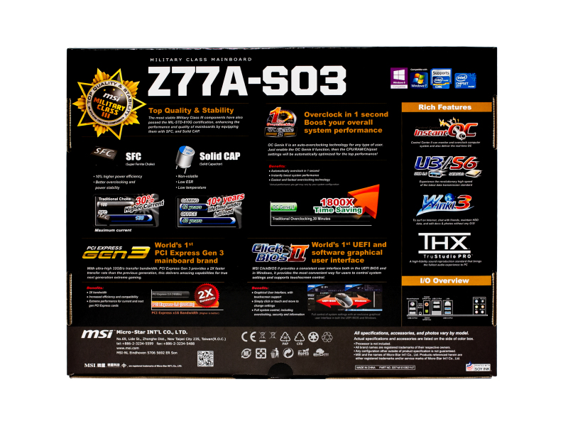 MSI Z77A-S03 motherboard Intel Z77 LGA 1155 (Socket H2) ATX – image 4
