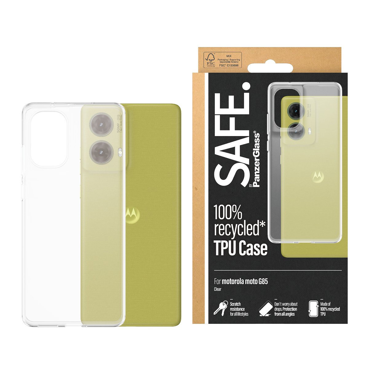 PanzerGlass SAFE. by PanzerGlass® TPU Case Transparent Motorola Moto g85 5G – image 2