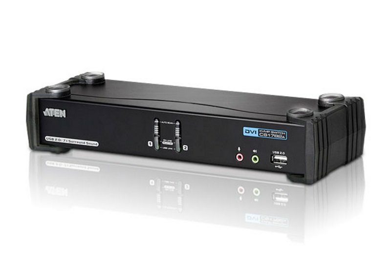ATEN CS1782A-AT-G-C1 KVM switch Black