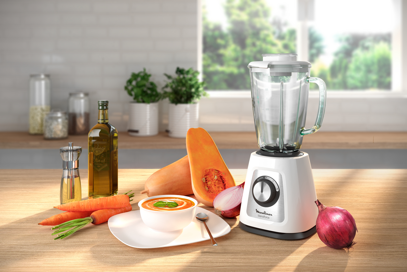 Moulinex LM433 1.75 L Tabletop blender 800 W White – image 2