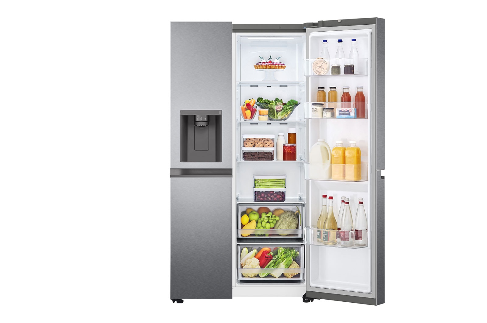 LG GSLV50DSXF side-by-side refrigerator Freestanding – image 9