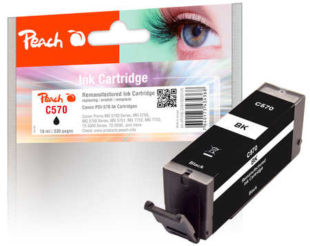 Peach 320126 ink cartridge Compatible Black