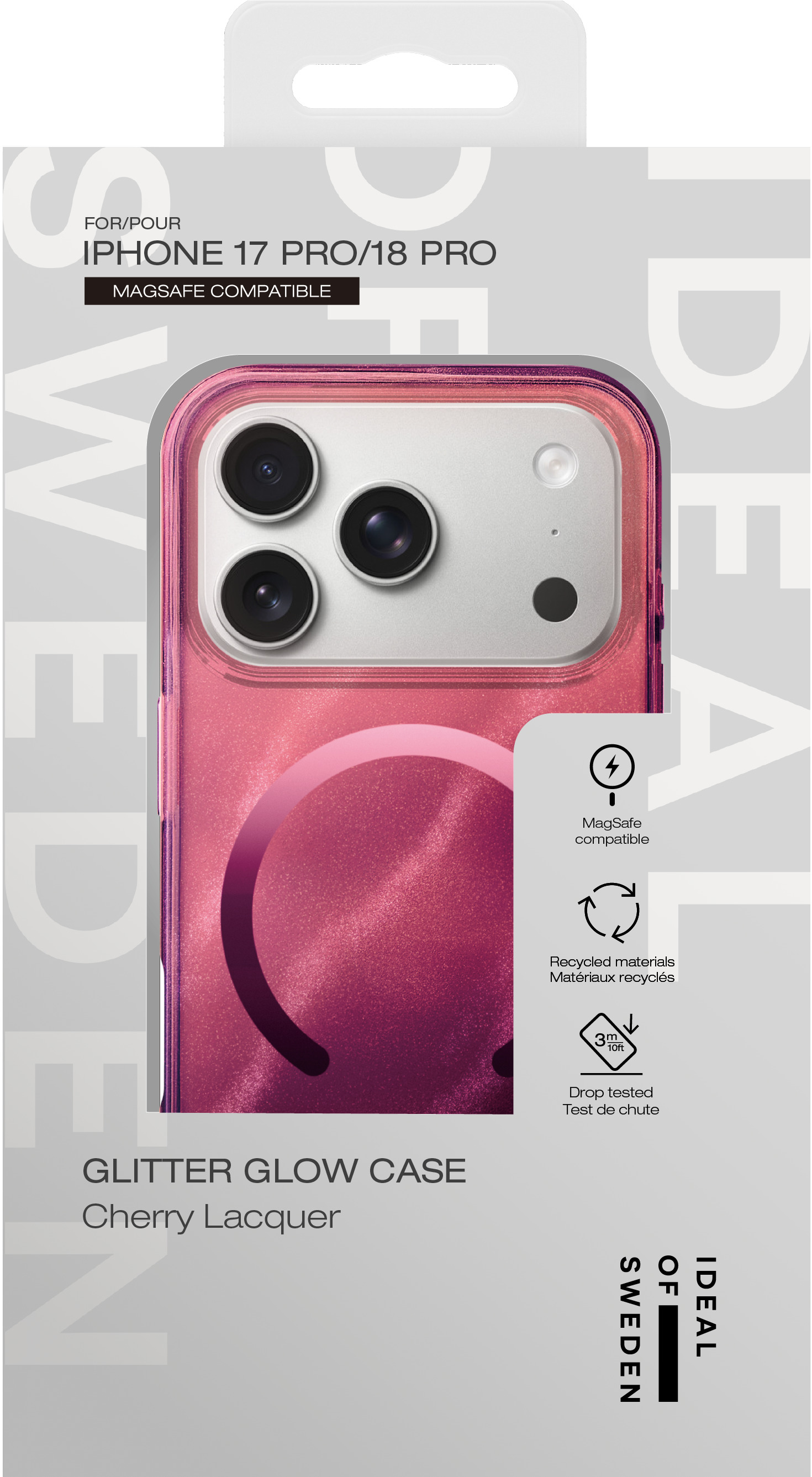 iDeal of Sweden Clear Case MagSafe iPhone 17 Pro / 18 Pro Cherry Lacquer – image 4