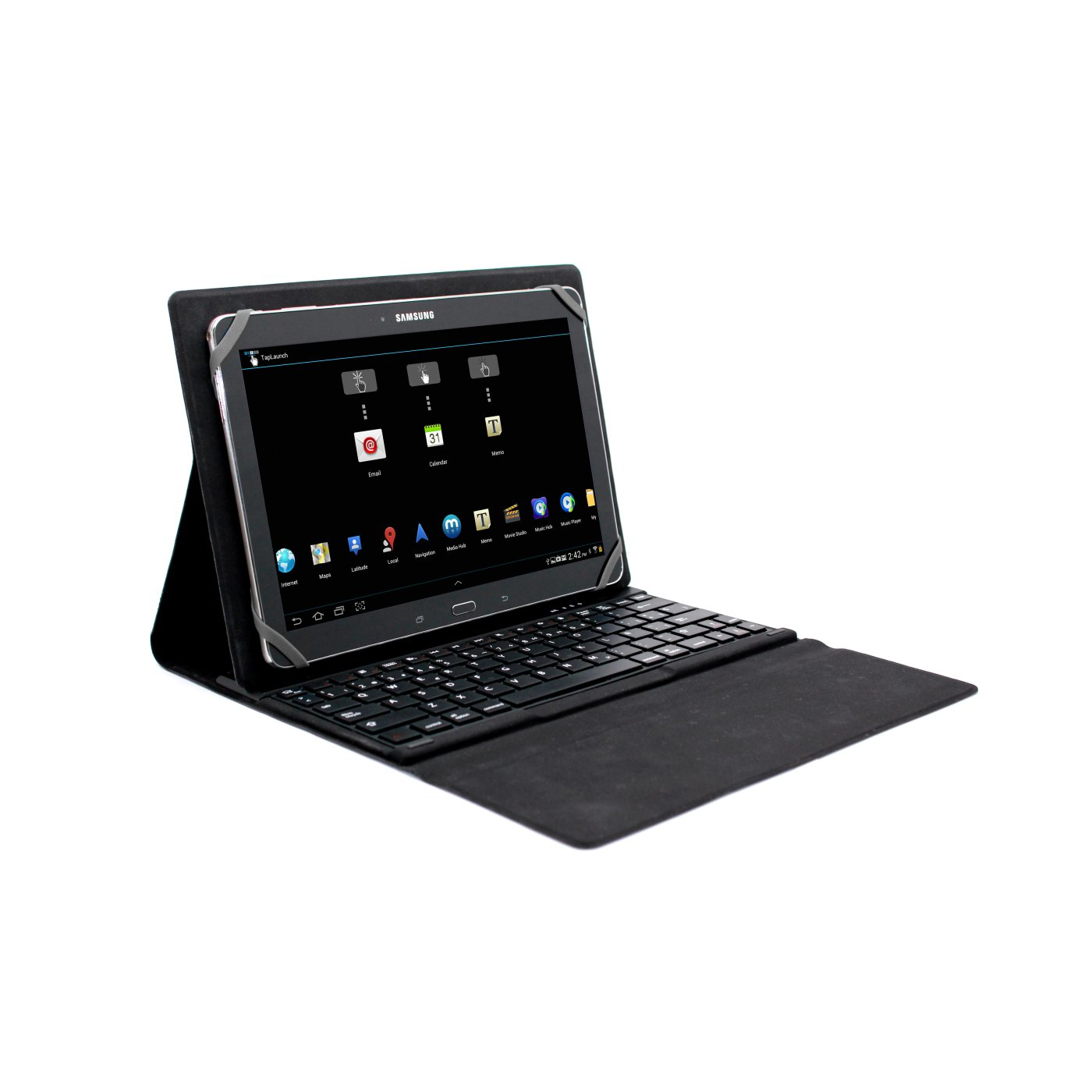 Kensington K97310PT mobile device keyboard Bluetooth Black
