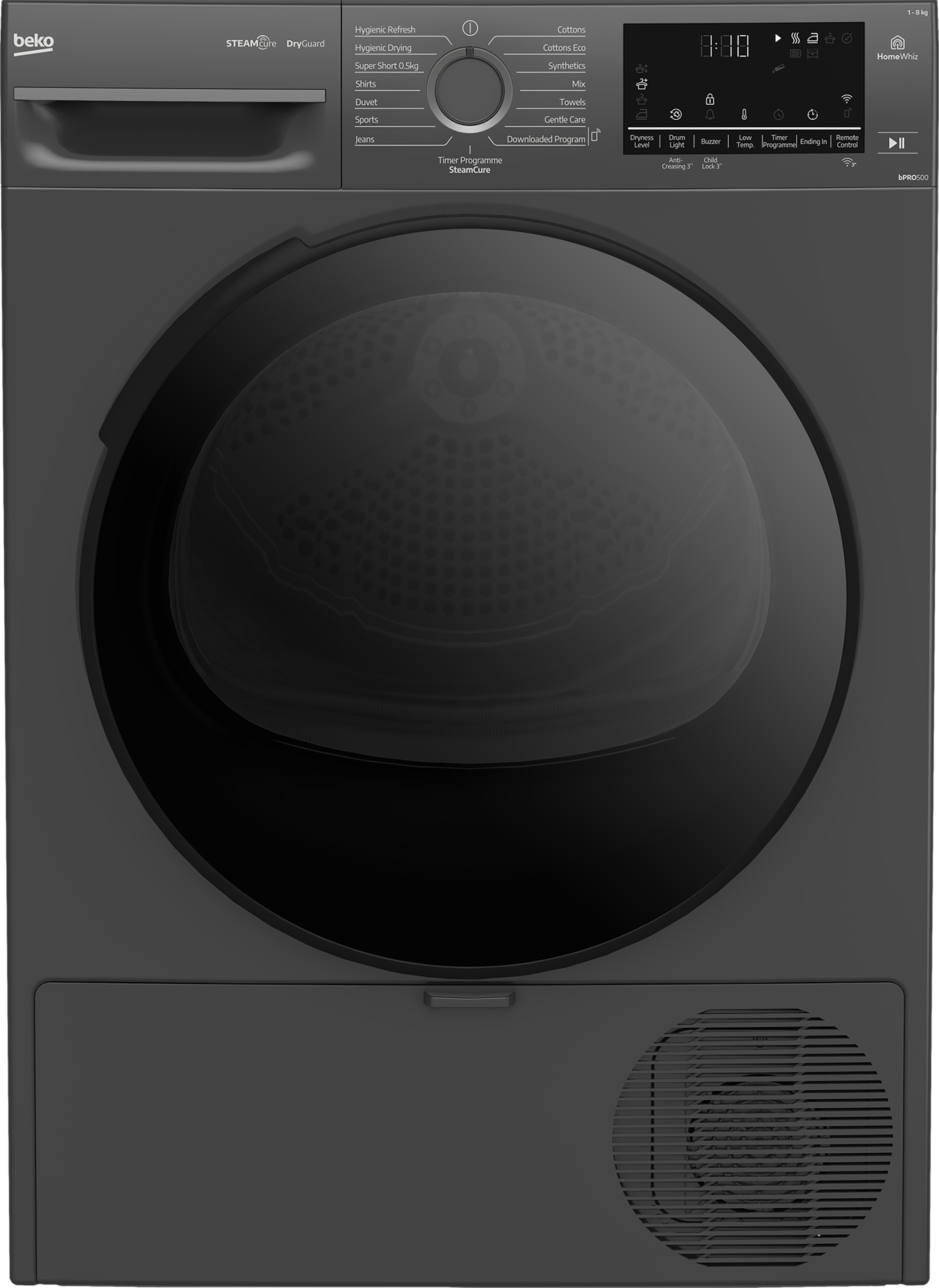 Beko BM3T3833NNA 8kg Heat Pump Tumble Dryer with SteamCure Technology – image 9