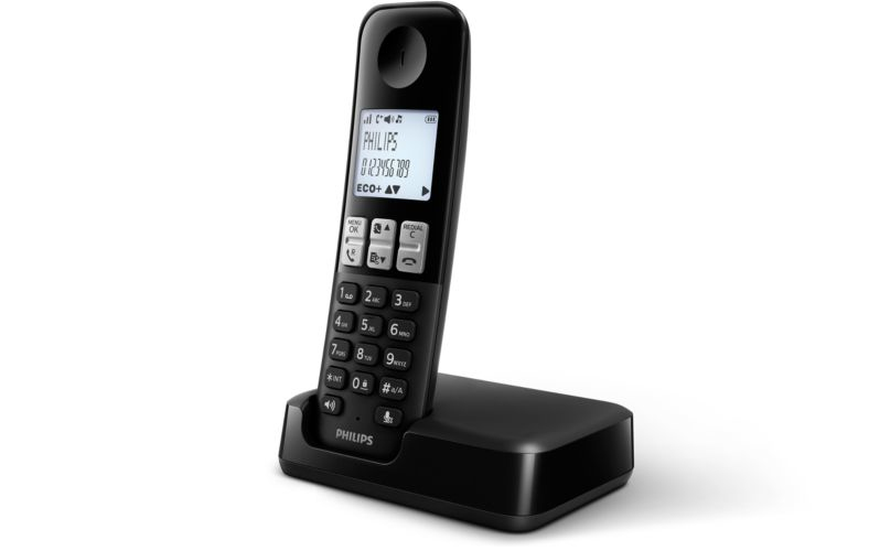 Philips D2501B DECT telephone Caller ID Black – image 2