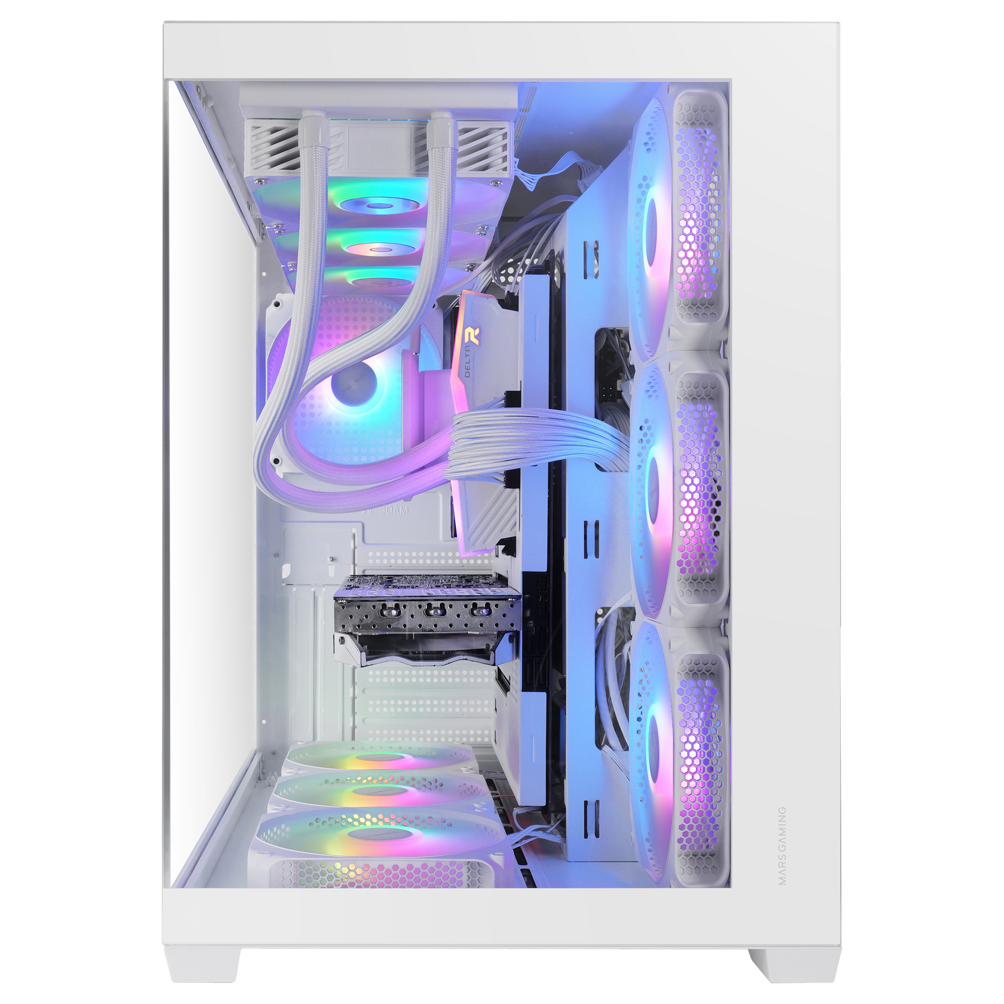 Mars Gaming MCV5W computer case Midi Tower White – image 3