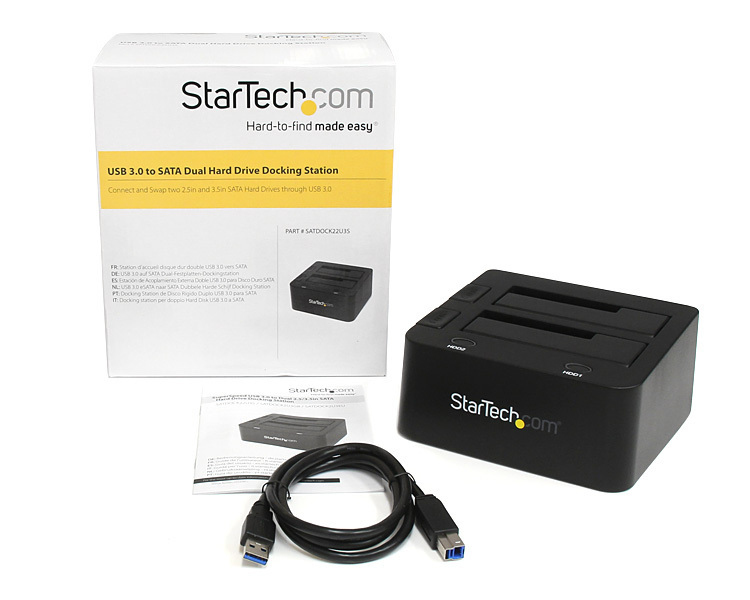 StarTech.com SATDOCK2U3GB laptop dock/port replicator Black – image 4