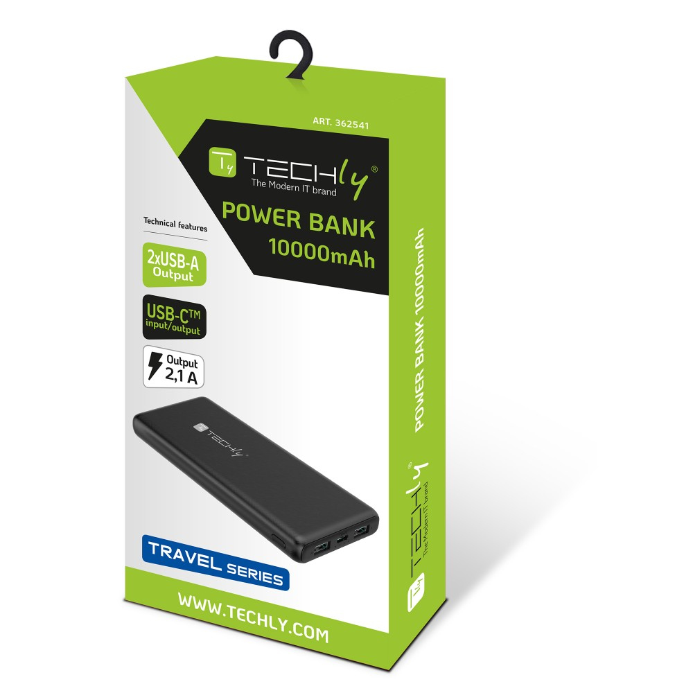 Techly I-CHARGE-10000 power bank Lithium Polymer (LiPo) – image 2