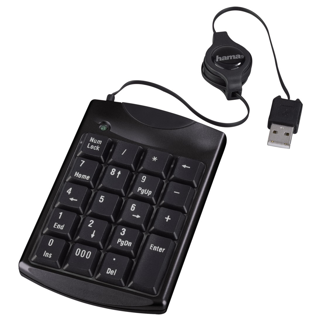 Hama 73053820 numeric keypad Laptop/PC USB Black
