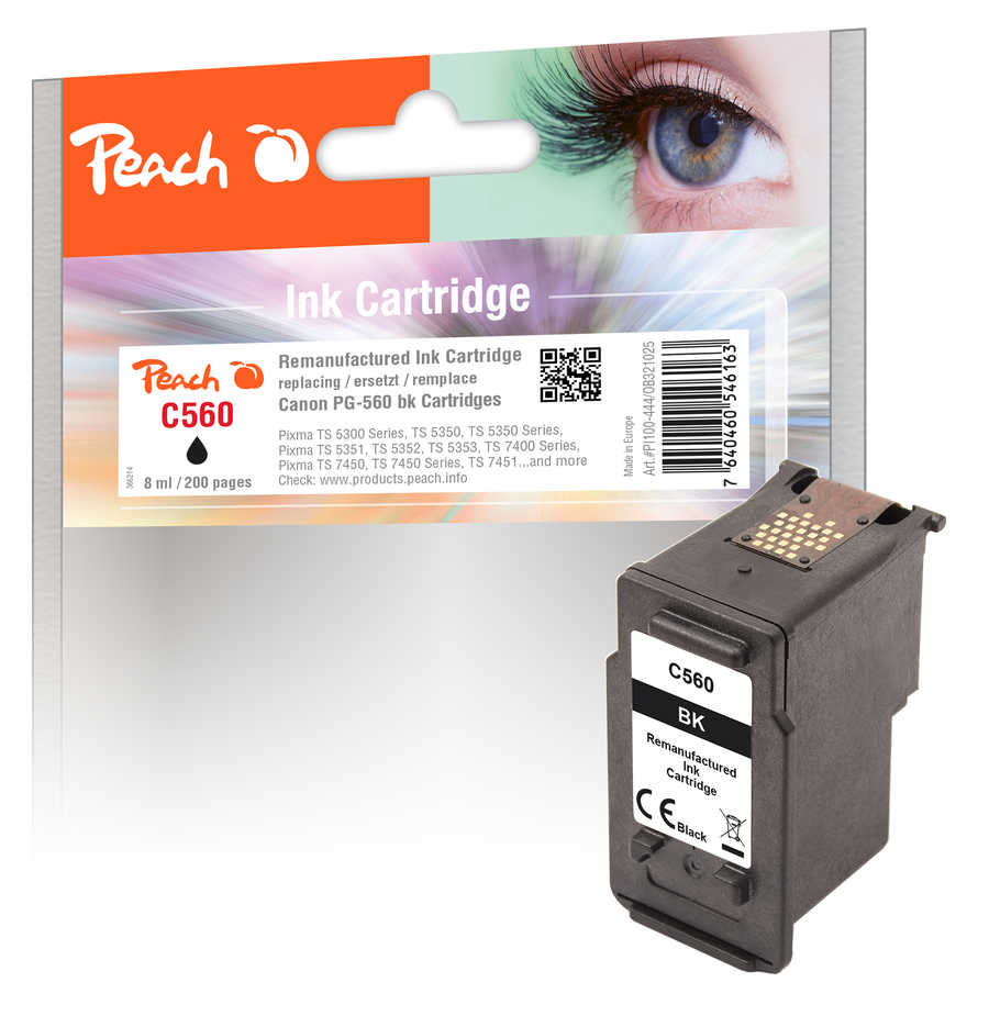Peach Print-head black compatible with Canon PG-560, 3713C001