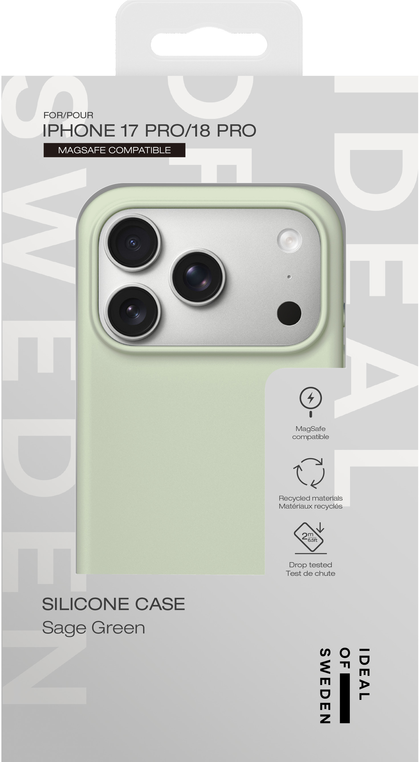iDeal of Sweden Silicone Case MagSafe iPhone 17 Pro / 18 Pro Sage Green – image 5