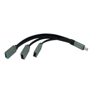 LogiLink UA0315 interface hub USB 3.2 Gen 1 (3.1 Gen 1) Type-C 5000 Mbit/s Black, Grey – image 2