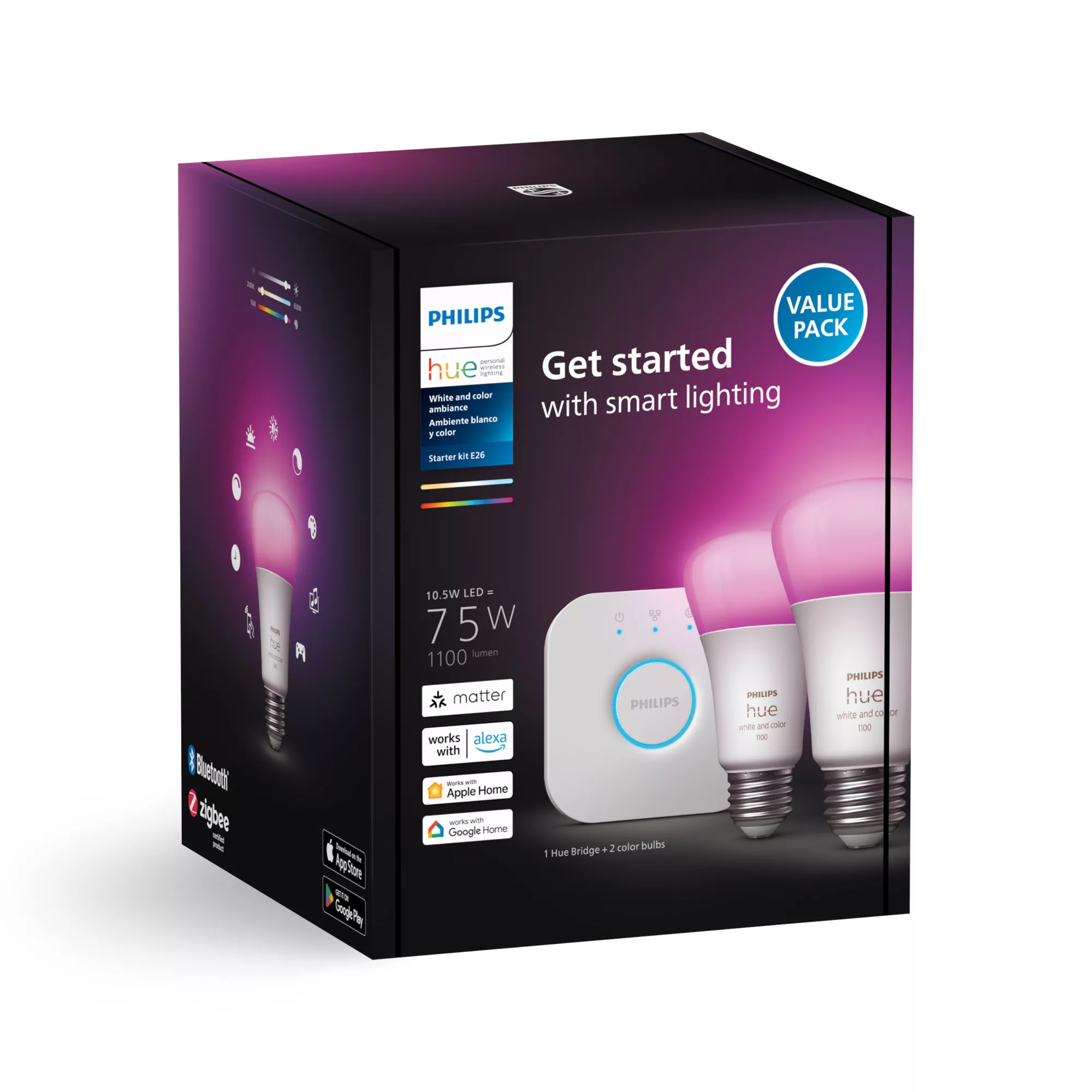 Philips by Signify Philips Hue White and colour ambience 046677572815 smart lighting Bluetooth/Zigbee – image 3