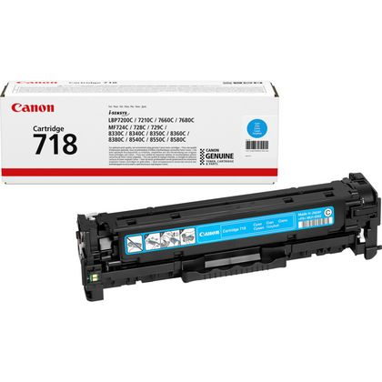 Canon 718C cartuccia toner 1 pz Originale Ciano