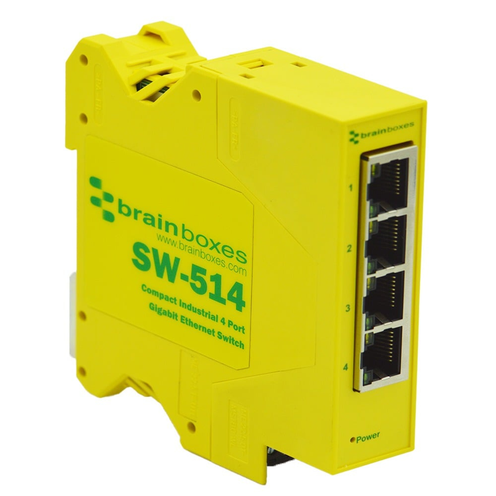 Brainboxes Compact Industrial 4 Port Gigabit Ethernet Switch – image 4
