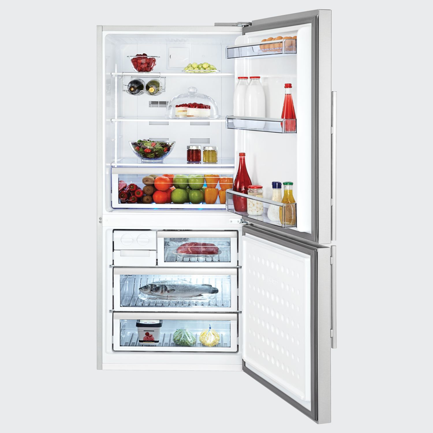 Beko CN151120X fridge-freezer Freestanding – image 2
