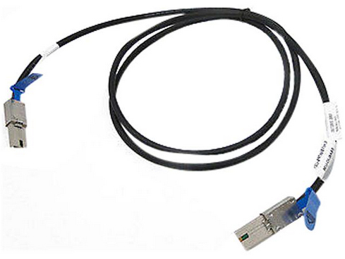 HP 407344-003 Serial Attached SCSI (SAS) cable 2 m Black, Blue, Metallic