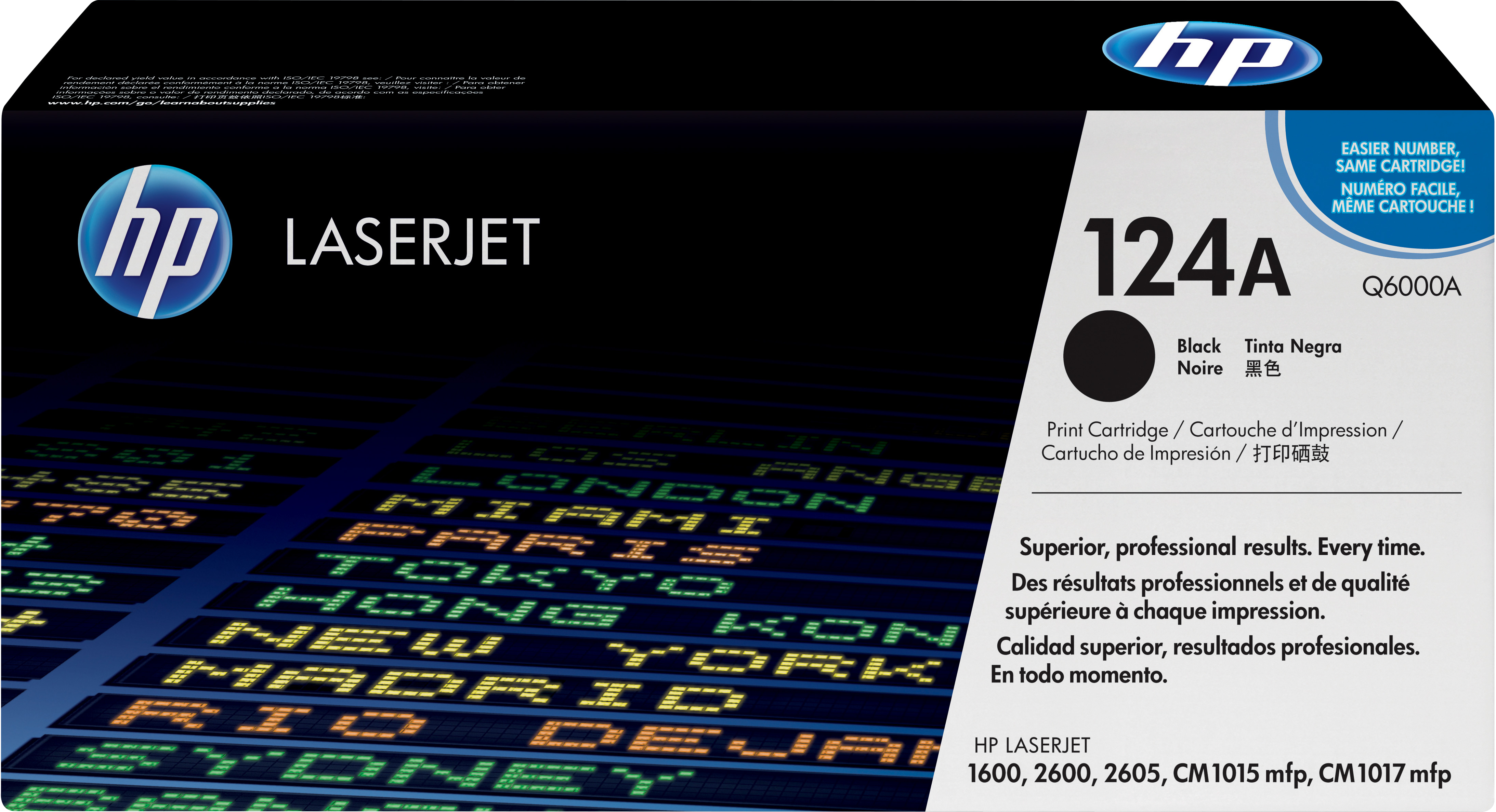HP 124A, alkuperäinen musta LaserJet-värikasetti