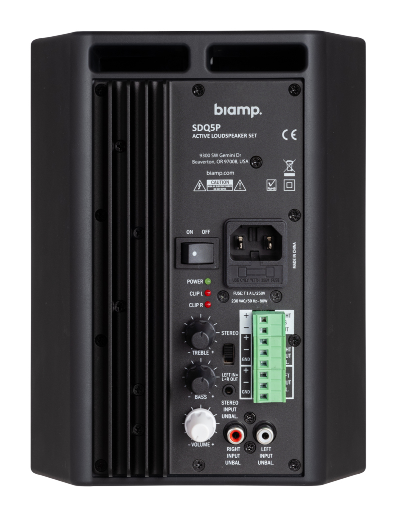 Biamp Commercial SDQ5P-BL loudspeaker 2-way Black Wired 60 W image 7