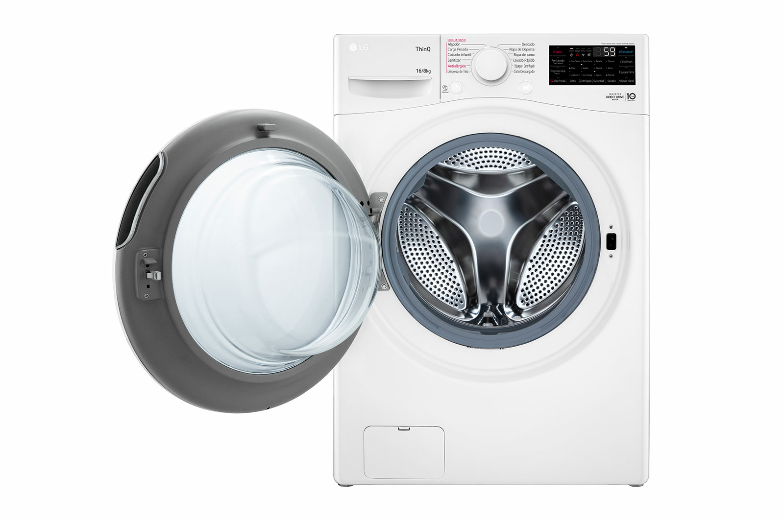 LG WD16WG2S6P washer dryer Freestanding Front-load White – image 2