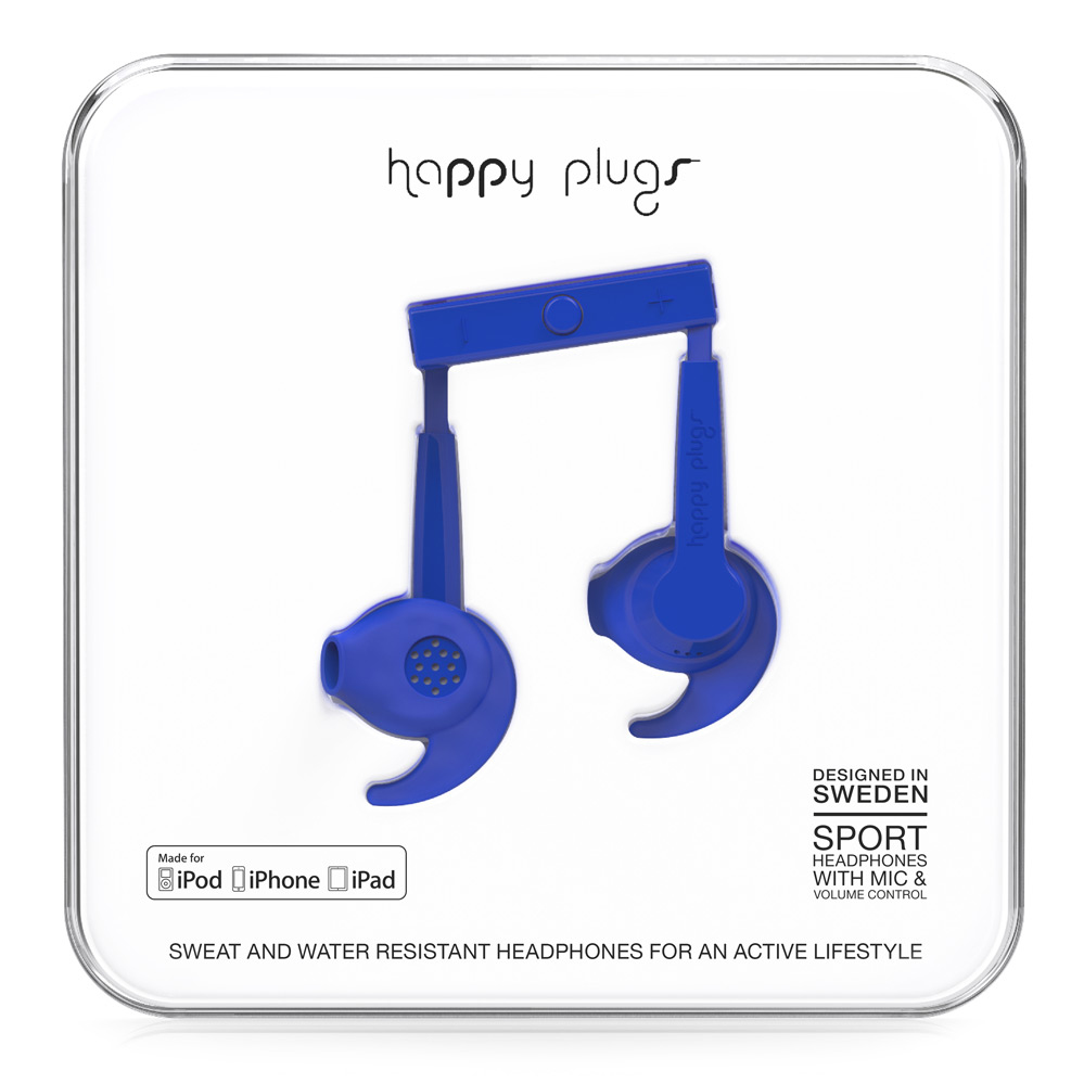 Happy Plugs Sport Headset Wired In-ear Sports Blue image 1
