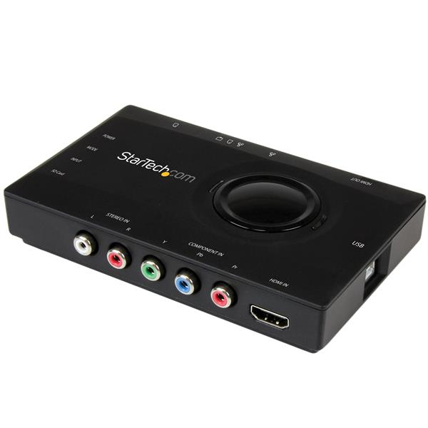 StarTech.com Scheda acquisizione video con streaming -video grabber HDMI o Component - 1080p - USB 2.0 - Adattatore per acquisizione video - USB 2.0 - NTSC, PAL-M, PAL 60 - nero
