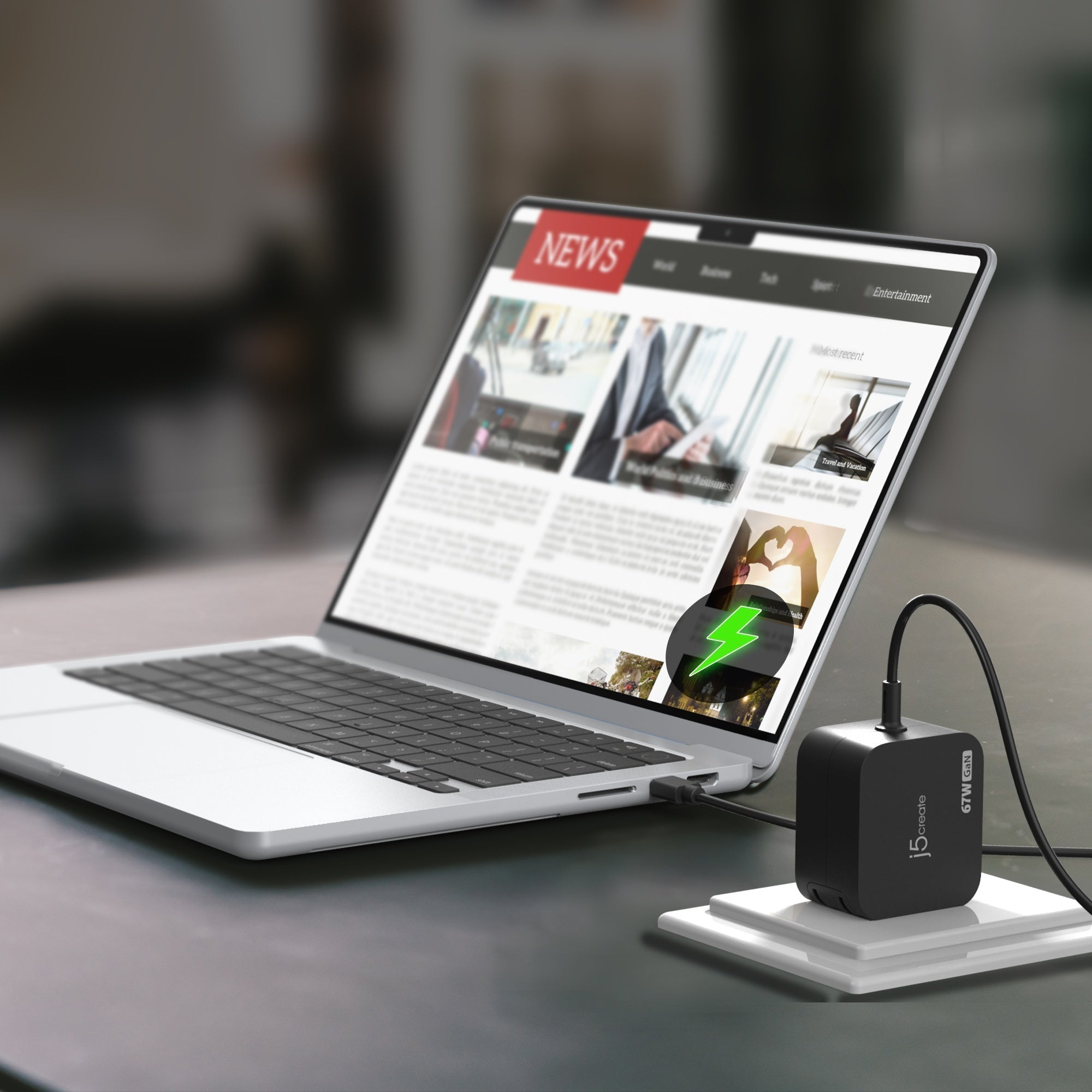 j5create JUP1565 Laptop, Tablet Black AC Fast charging Indoor – image 7
