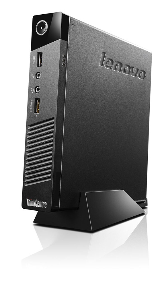 Lenovo ThinkCentre M93p Intel® Core™ i5 i5-4590T 8 GB DDR3-SDRAM 128 GB SSD Windows 7 Professional Mini PC PC Black image 1
