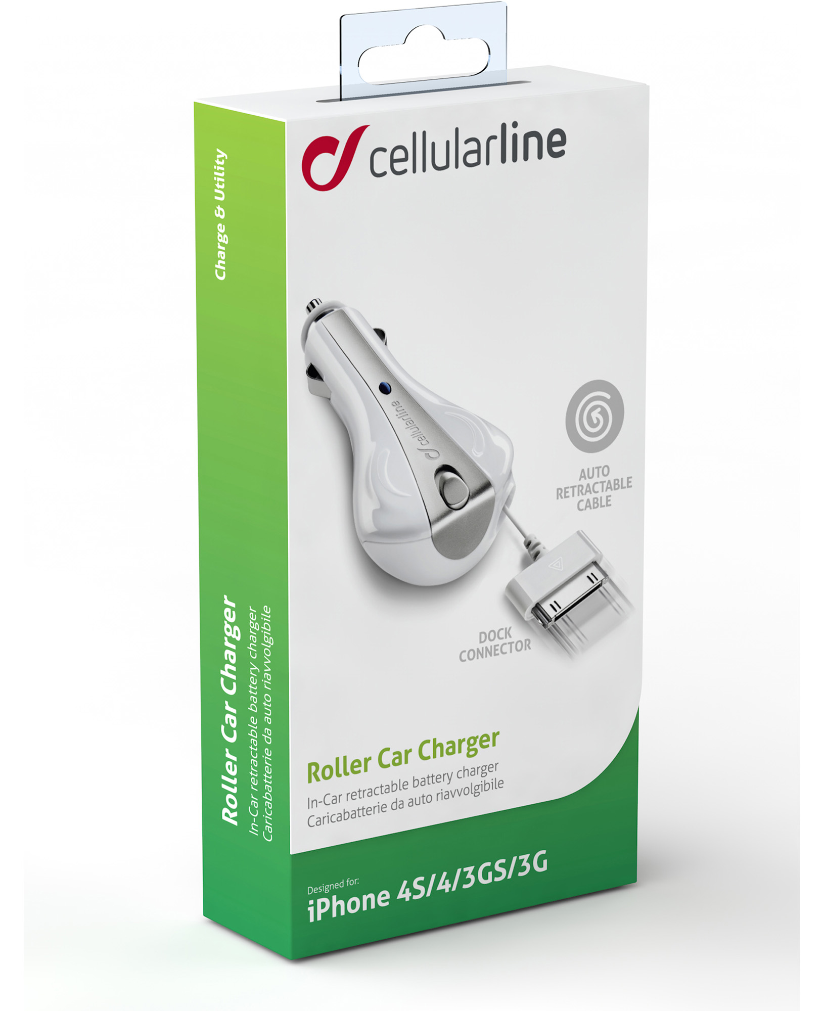 Cellularline Roller MP3, MP4, Smartphone White Cigar lighter Auto – image 2