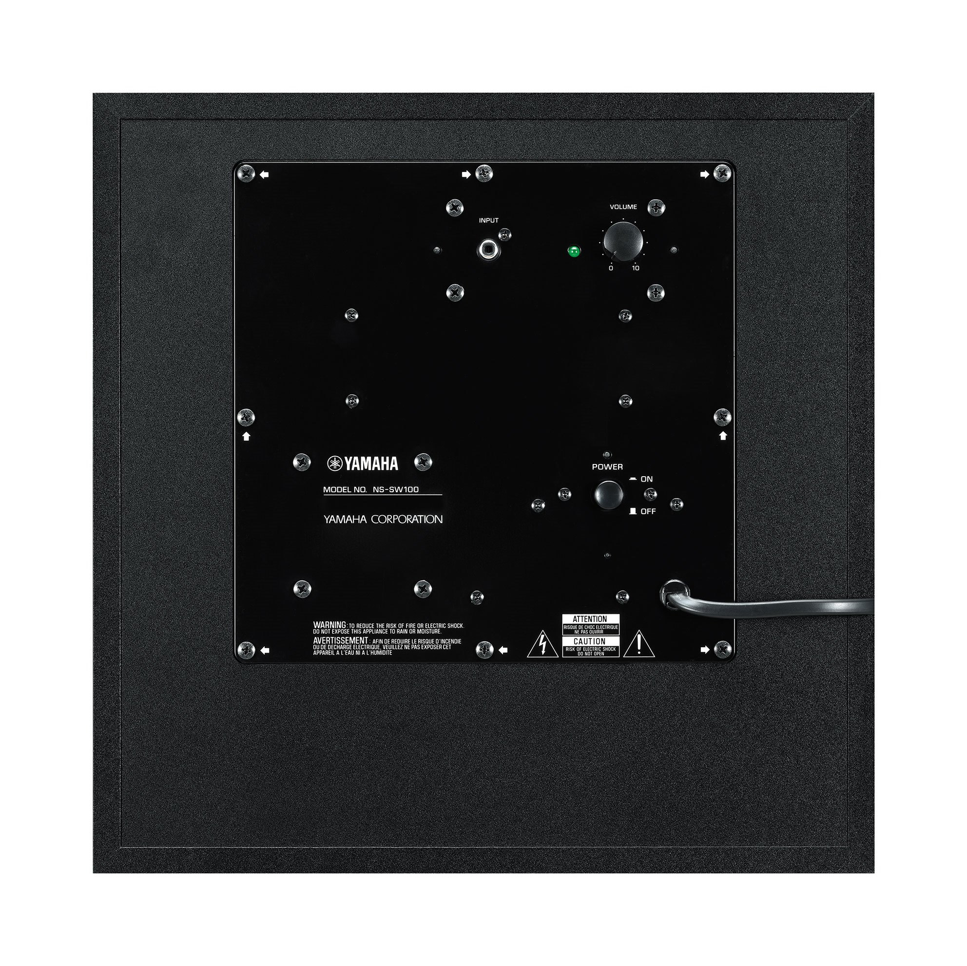 Yamaha NS-SW100BL subwoofer Black Active subwoofer – image 2