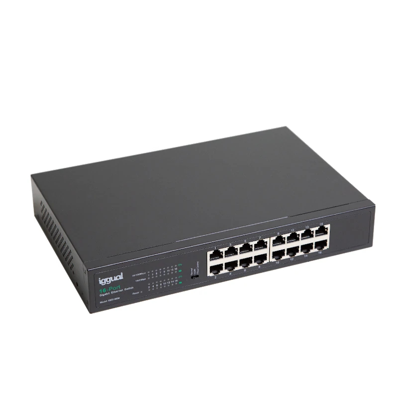 iggual GES16000 Unmanaged Gigabit Ethernet (10/100/1000) Blue
