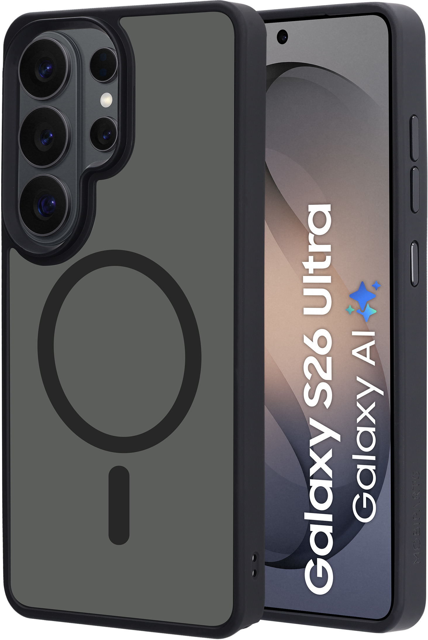 Mobiparts Hardcover Samsung Galaxy S26 Ultra Satin Black (Magsafe Compatible)