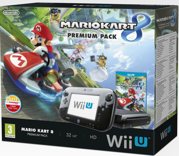 Nintendo Wii U Premium Pack + Mario Kart 8 — vue 1 sur 5