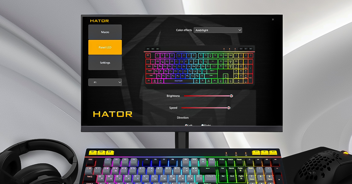 HATOR Icefall keyboard Gaming USB QWERTY US English Black – image 7