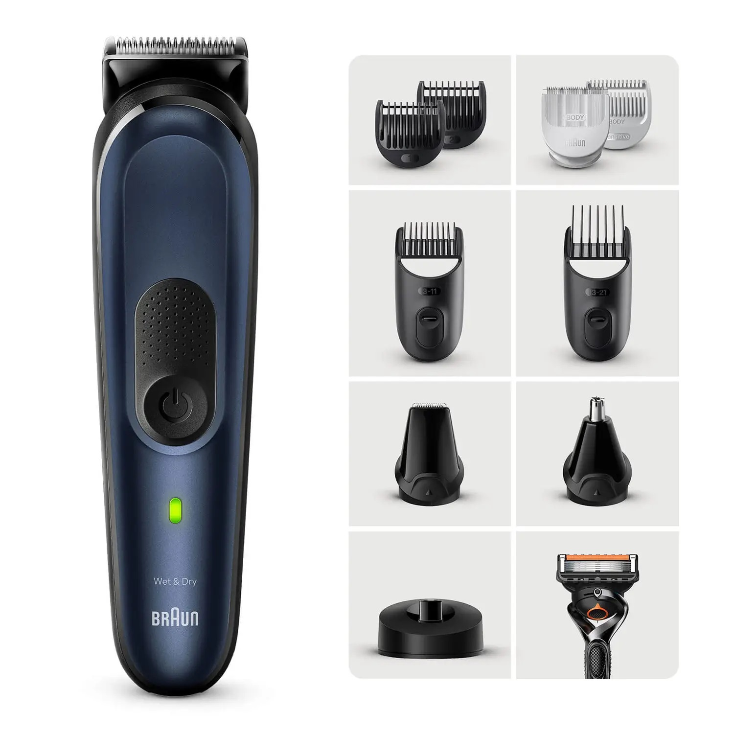 Braun Series 7 MGK7421 body groomer/shaver Blue