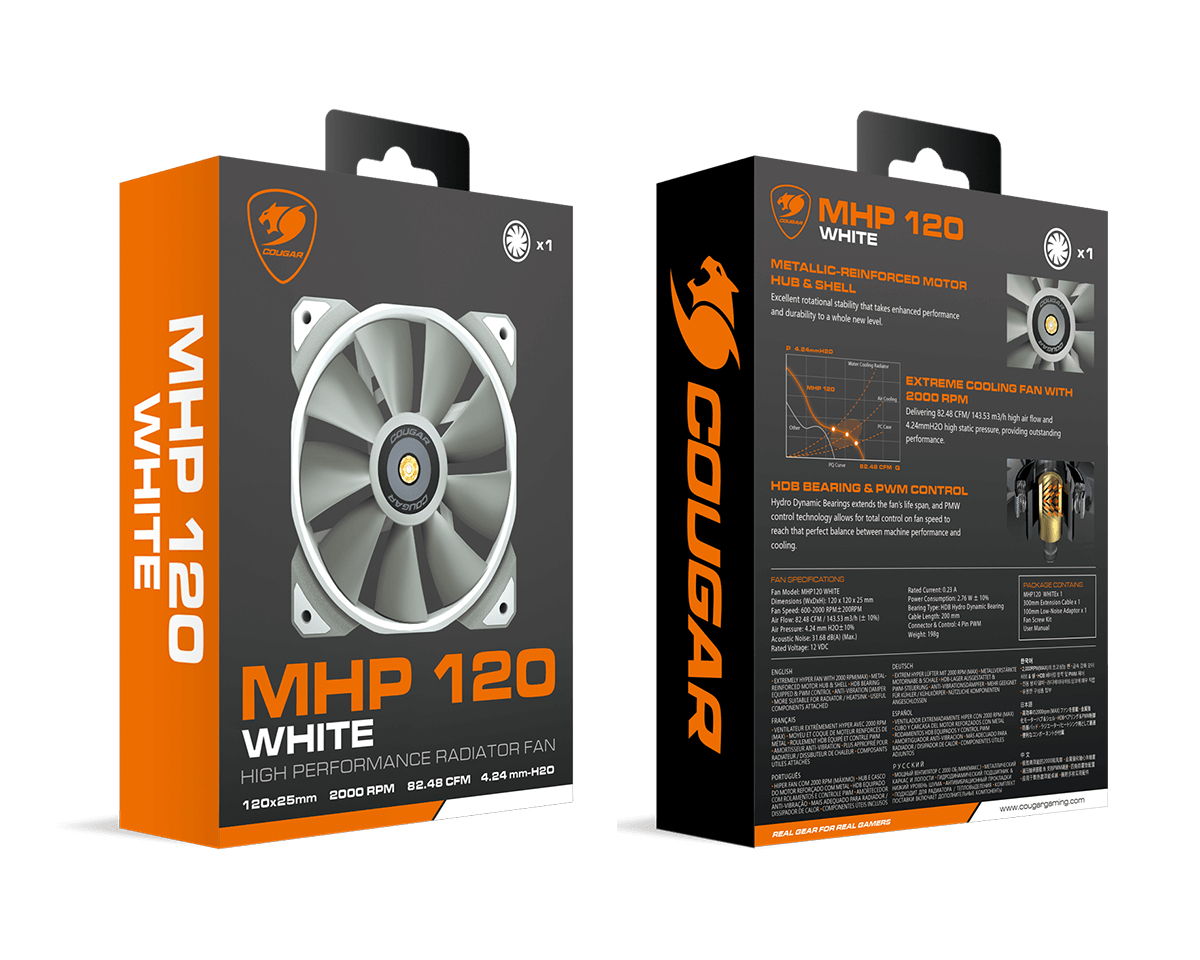 COUGAR Case Fan MHP 120, White – image 6